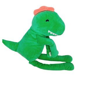 Pillowfort Dino Mini Throw Pillow Plush 22" Green & Orange Hanging Floppy Stuffe